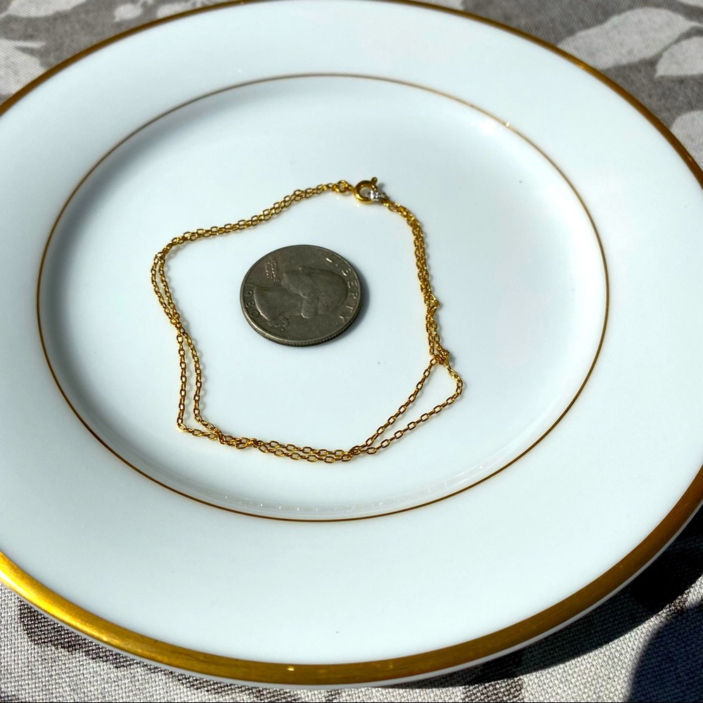 Double-Strand golden bracelet - Picture 4 of 6